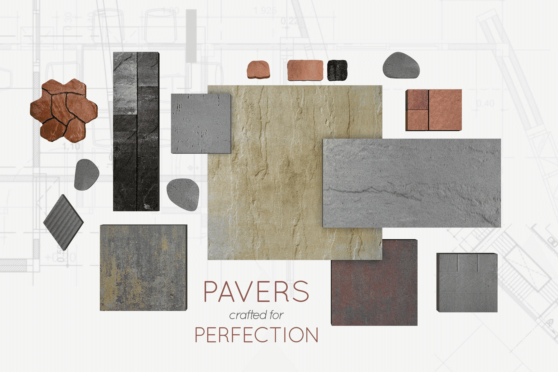 Interactive paver collection map