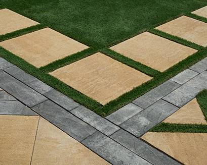 Pavers installed in situ