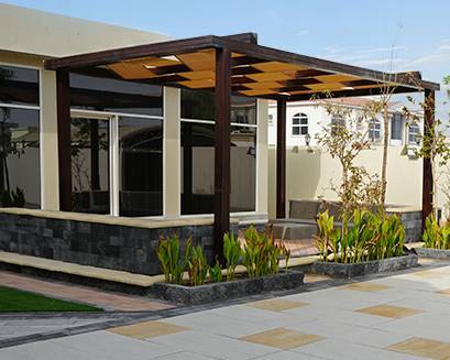 Pergola structure detail