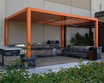 Pergola evening ambiance