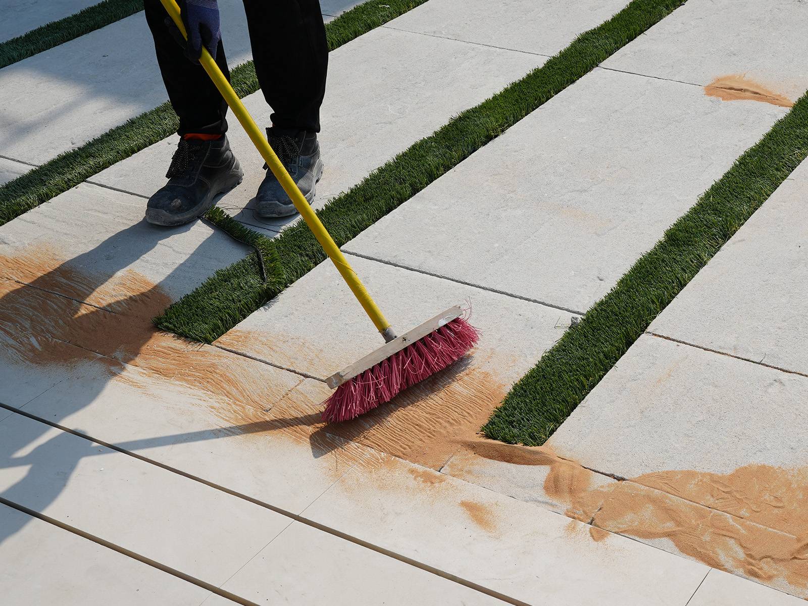 Placeholder for joint sand refill on pavers