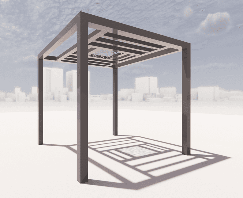 Aluminium Pergola - 3x3 - A0109