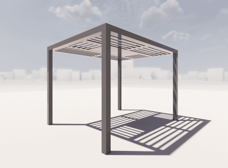 Aluminium Pergola - 3x4 - A0412