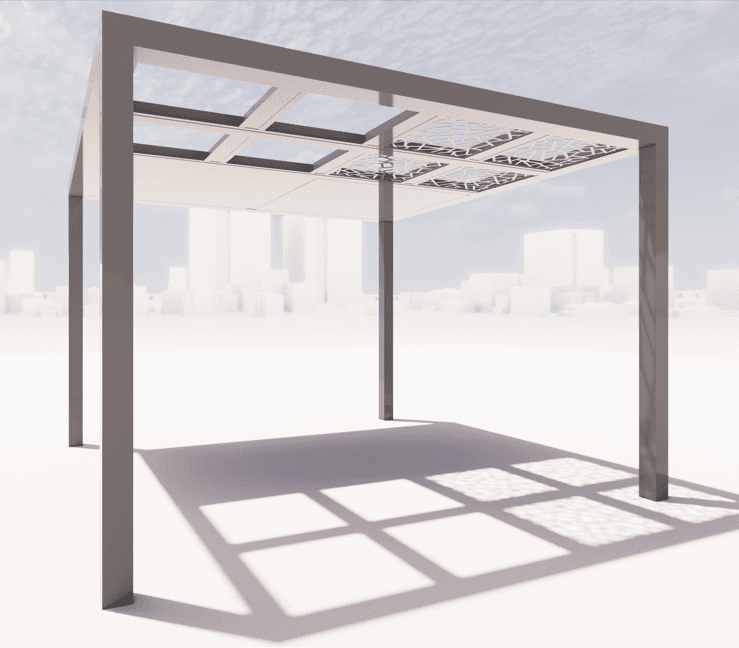 Aluminium Pergola - 4x4 - A0916