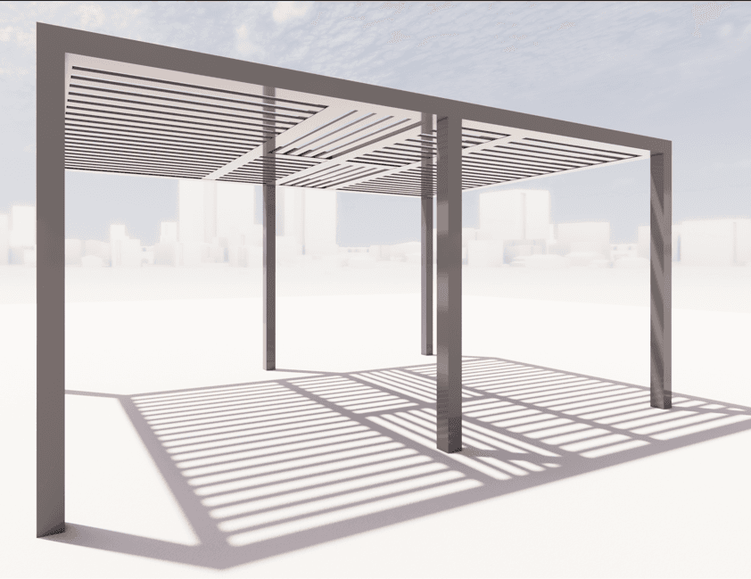 Aluminium Pergola - 4x6 - A1524