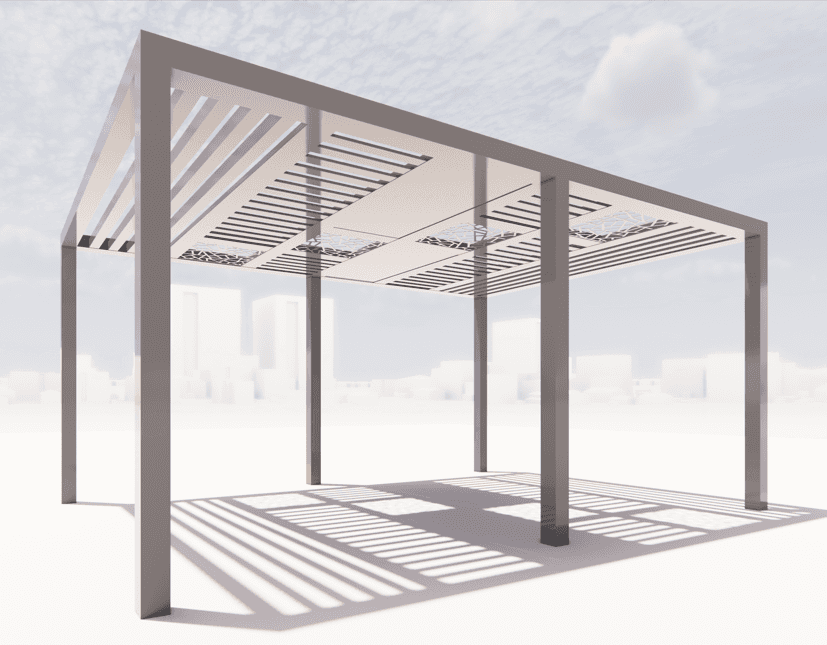 Aluminium Pergola - 4x6 - A1624