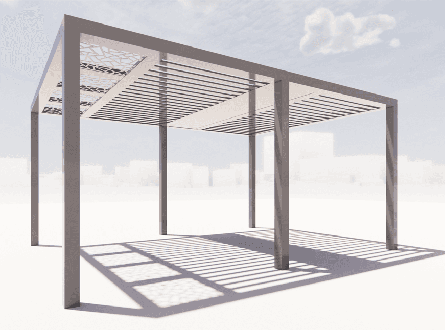 Aluminium Pergola - 4x6 - A1724