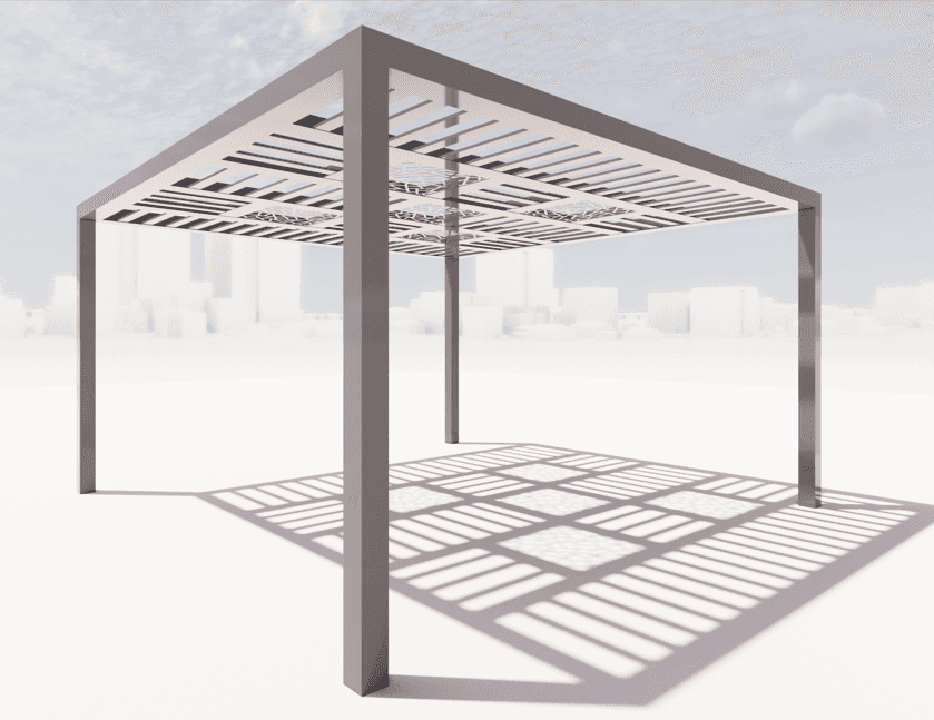 Aluminium Pergola - 5x5 - A1925