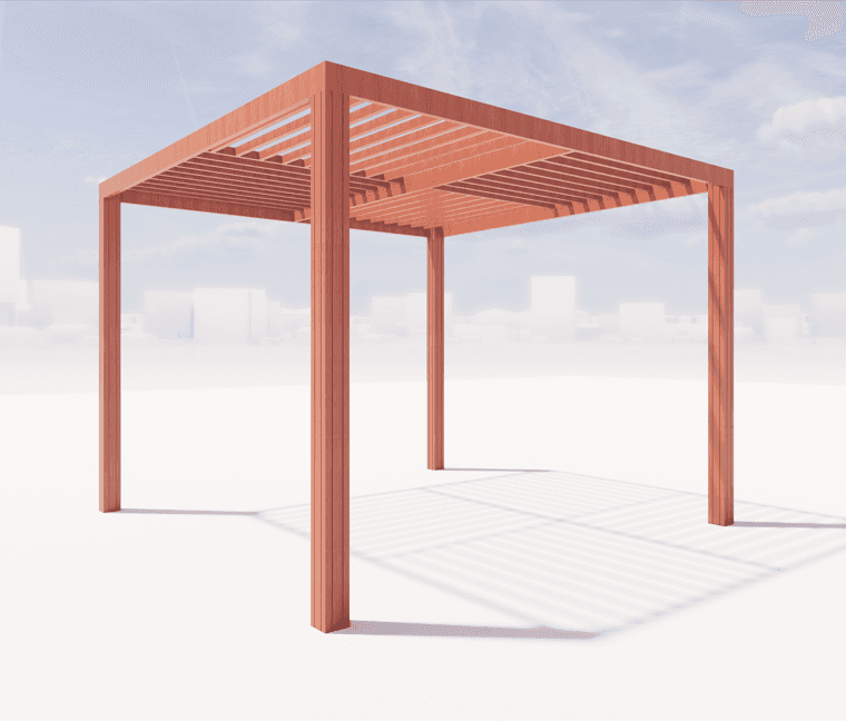 Wood Pergola - 4x4 - Mordern - M0516