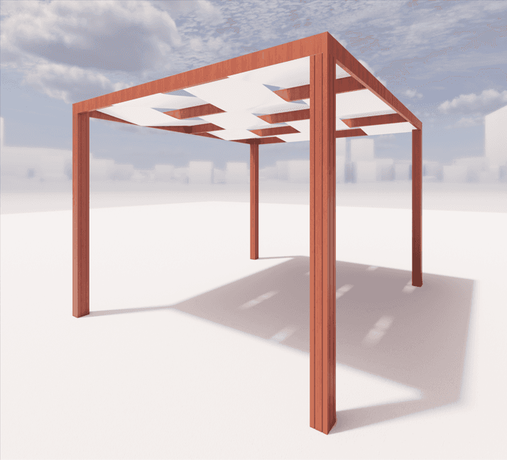 Wood Pergola - 4x4 - Mordern - M0916