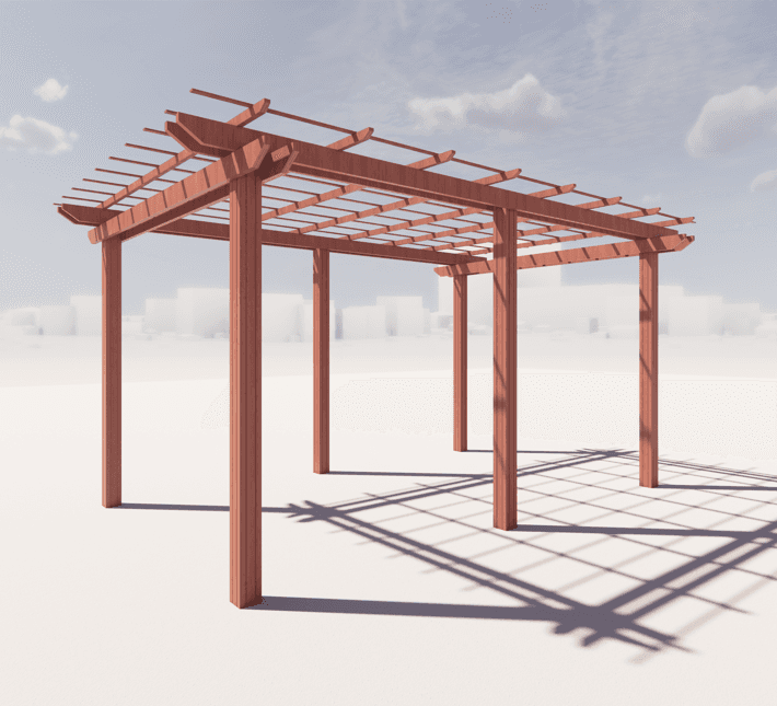 Wood Pergola - 4x6 - Classic - C0224