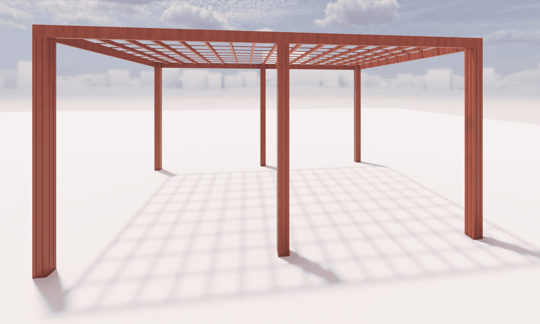 Wood Pergola - 4x6 - Mordern - M0324