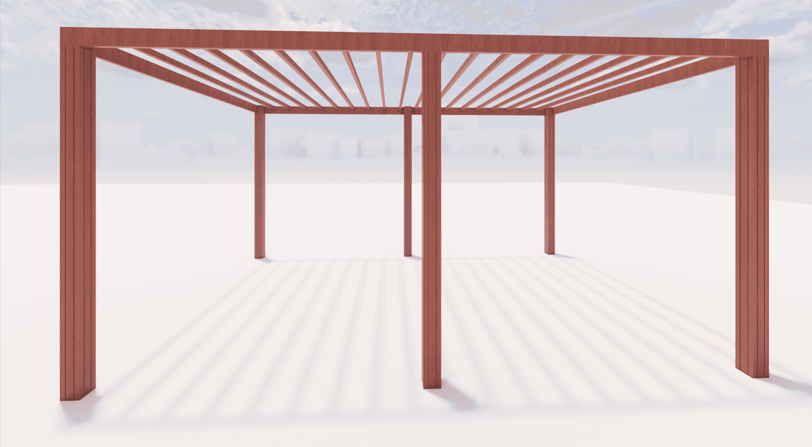 Wood Pergola - 4x6 - Mordern - M0624