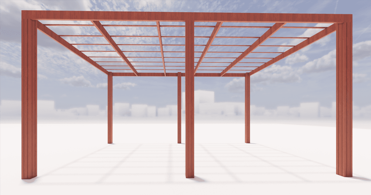 Wood Pergola - 4x6 - Mordern - M0724
