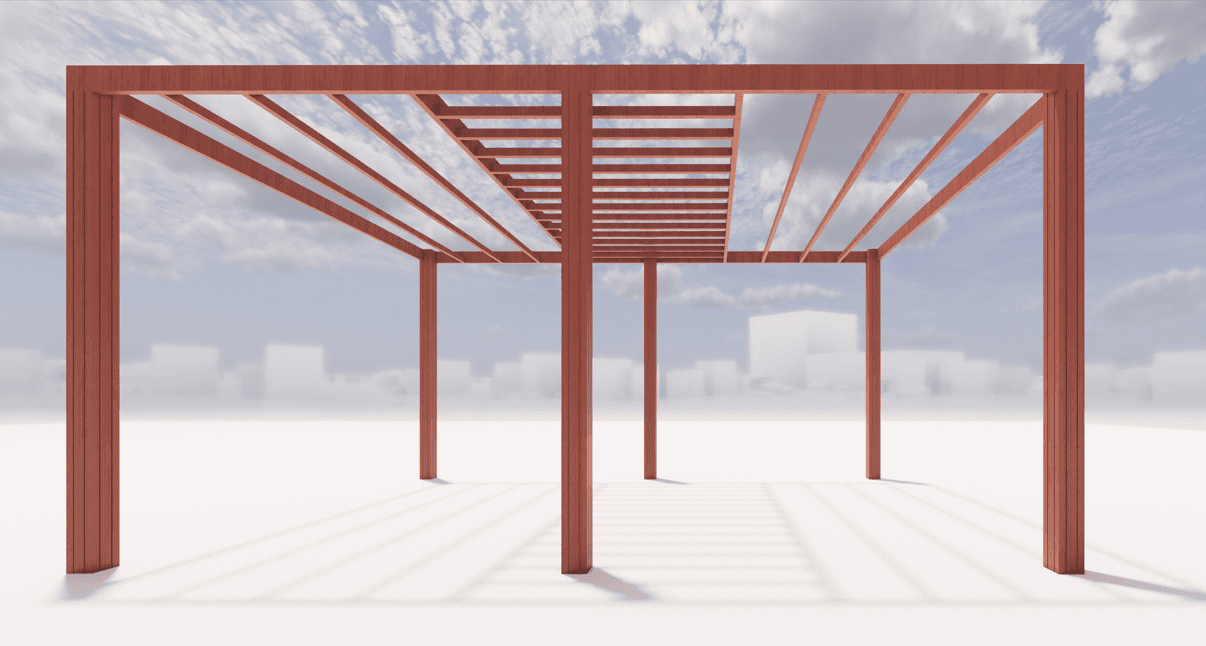 Wood Pergola - 4x6 - Mordern - M1024