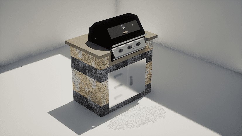 Countertop - 120x80 - Beef Eater 3 (T Drawer S Door)