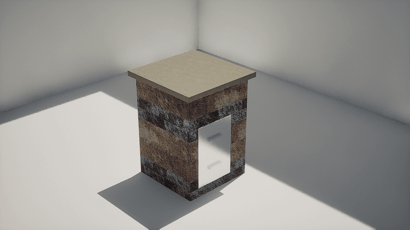 Countertop - 80x80 - Plain (D Drawer)