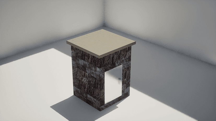 Countertop - 80x80 - Plain (S Door)