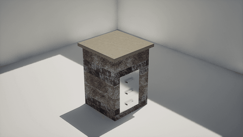 Countertop - 80x80 - Plain (T Drawer)