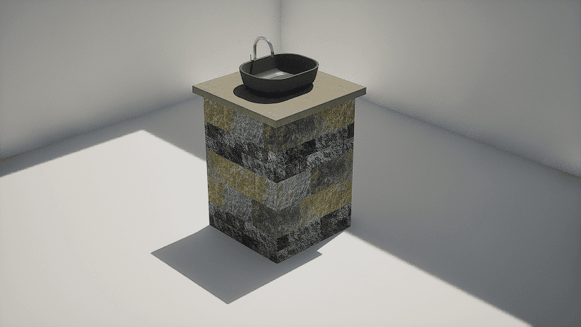 Countertop - 80x80 - Square Sink