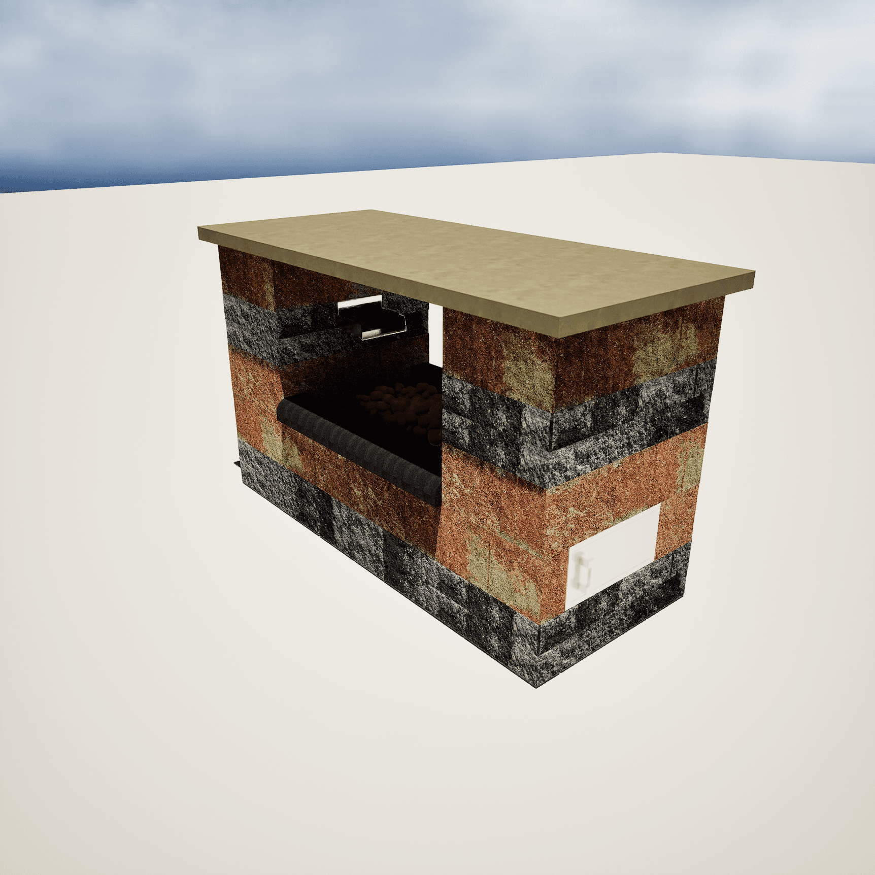 Double Blade Fountain - 180x80
