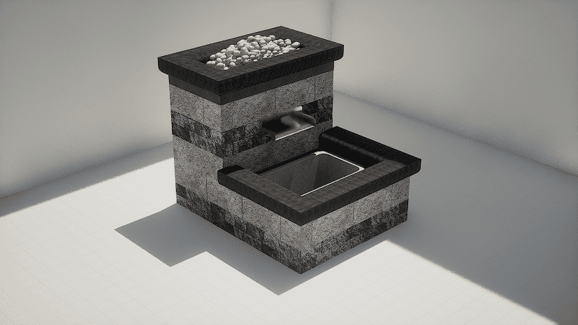 Flexy Fountain - 110x140 - Sunken (Medium)