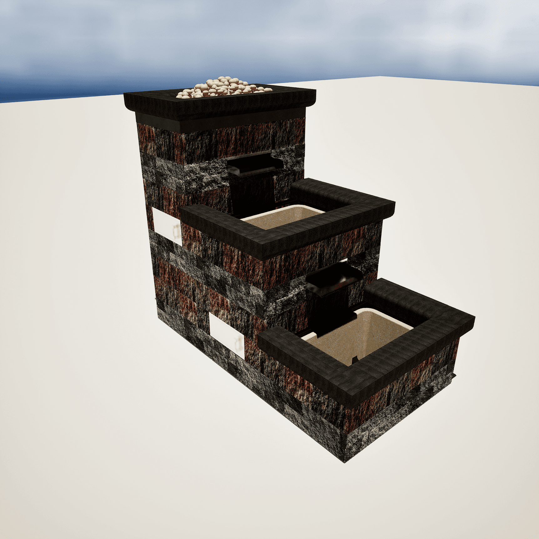 Flexy Fountain - 220x120 - Surface (2 Levels)