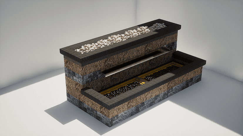 Flexy Fountain - 290x140 - Surface (Extra Large)