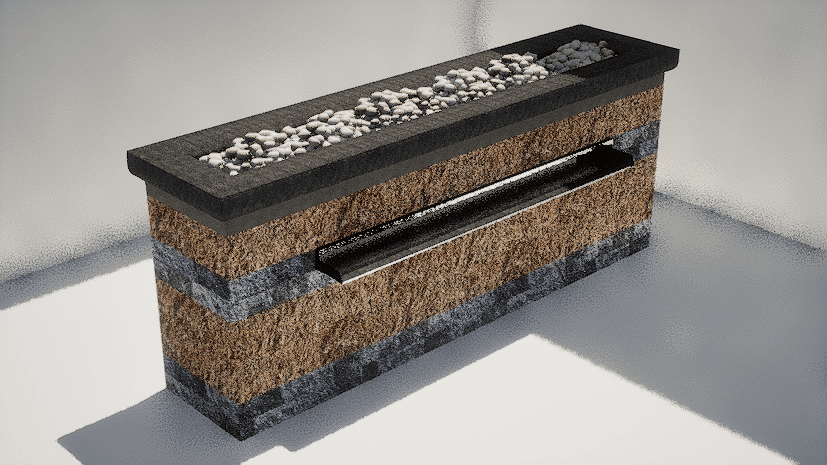 Flexy Fountain - 290x60 - Pillar (Extra Large)